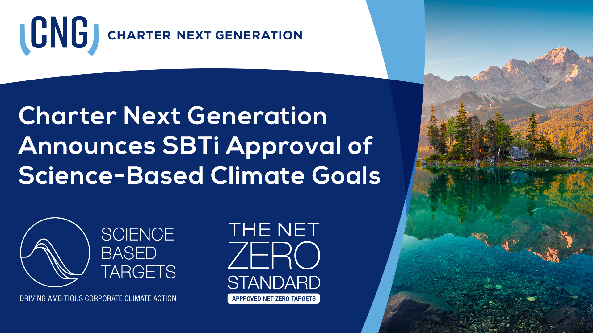 Charter Next Generation Announces SBTi Validation of Science-Based Emissions Reduction Targets 